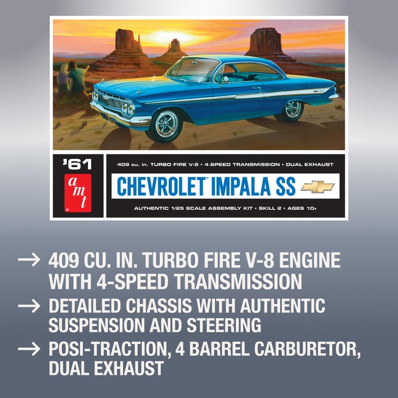 Platz AMT - 1961 Chevy Impala SS (AMT1013/12), 0.5 Liters, Standard - Image 3
